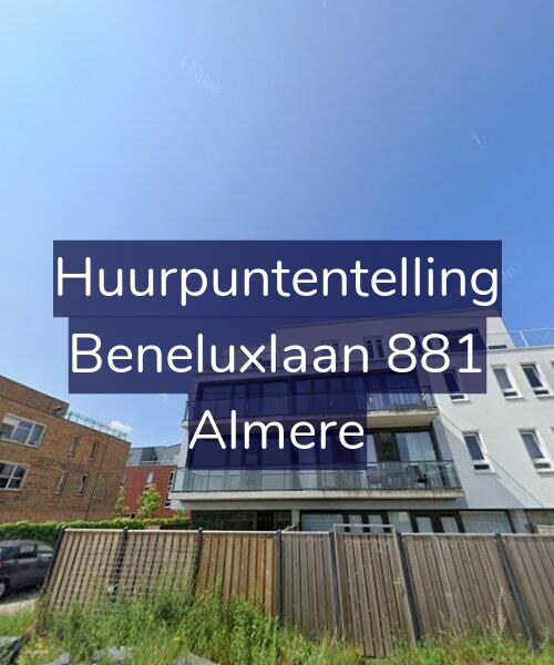 Foto gevel Huurpuntentelling voor Beneluxlaan 881, Almere