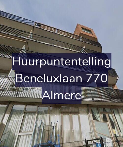 Foto gevel Huurpuntentelling voor Beneluxlaan 770, Almere