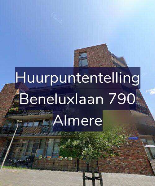 Foto gevel Huurpuntentelling voor Beneluxlaan 790, Almere