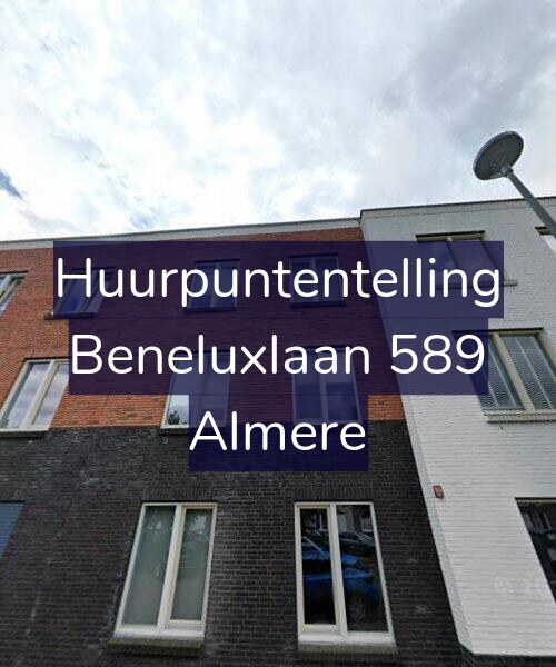 Foto gevel Huurpuntentelling voor Beneluxlaan 589, Almere