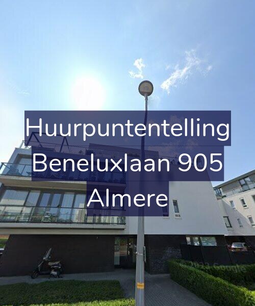 Foto gevel Huurpuntentelling voor Beneluxlaan 905, Almere