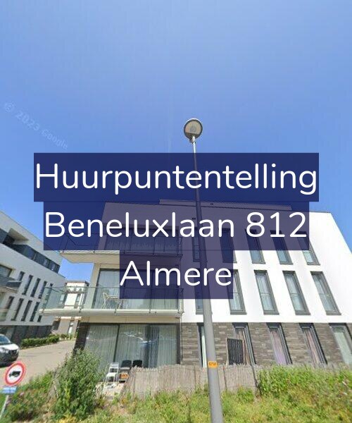 Foto gevel Huurpuntentelling voor Beneluxlaan 812, Almere