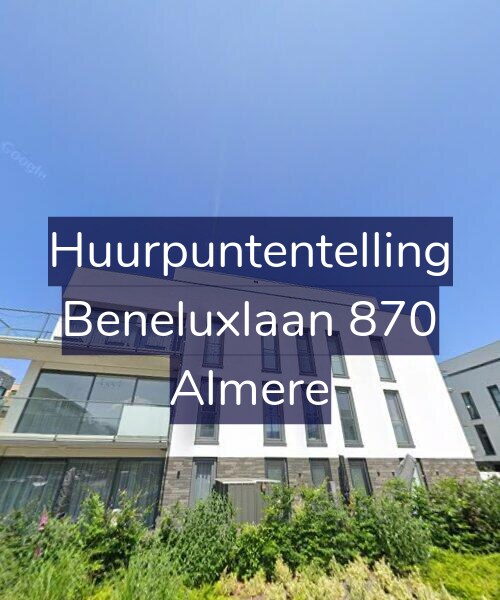 Foto gevel Huurpuntentelling voor Beneluxlaan 870, Almere