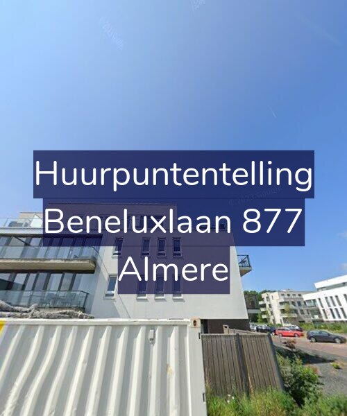 Foto gevel Huurpuntentelling voor Beneluxlaan 877, Almere