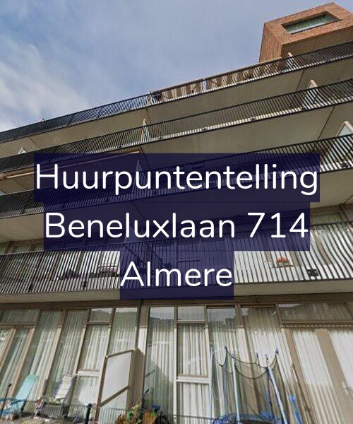 Foto gevel Huurpuntentelling voor Beneluxlaan 714, Almere
