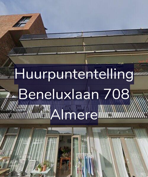 Foto gevel Huurpuntentelling voor Beneluxlaan 708, Almere