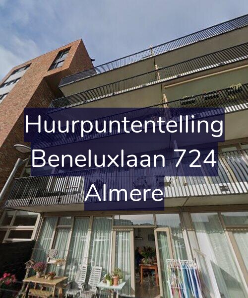 Foto gevel Huurpuntentelling voor Beneluxlaan 724, Almere
