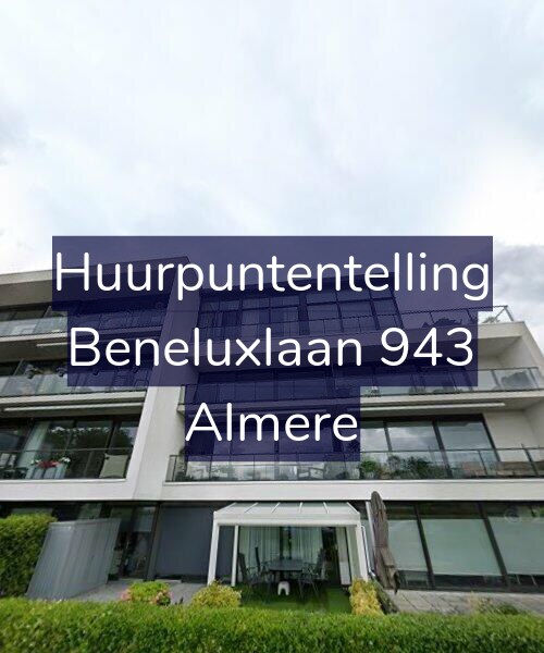 Foto gevel Huurpuntentelling voor Beneluxlaan 943, Almere