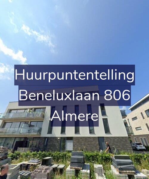 Foto gevel Huurpuntentelling voor Beneluxlaan 806, Almere