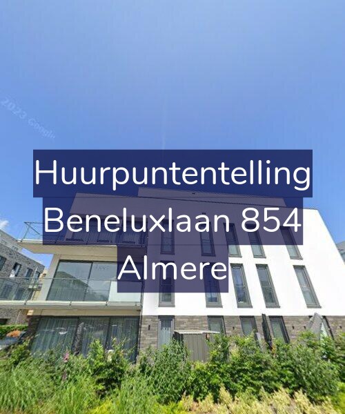 Foto gevel Huurpuntentelling voor Beneluxlaan 854, Almere