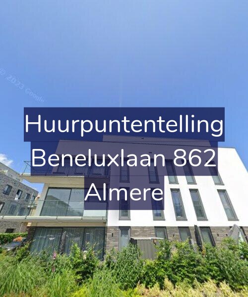 Foto gevel Huurpuntentelling voor Beneluxlaan 862, Almere