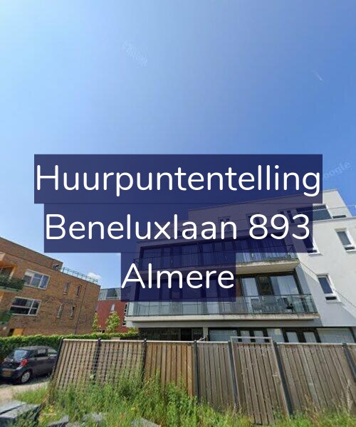 Foto gevel Huurpuntentelling voor Beneluxlaan 893, Almere