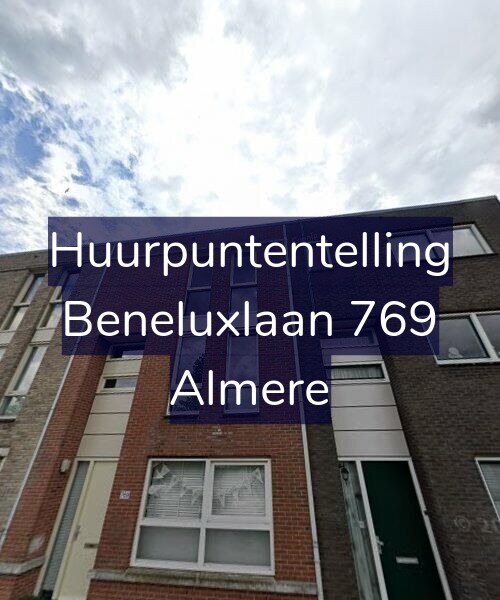 Foto gevel Huurpuntentelling voor Beneluxlaan 769, Almere