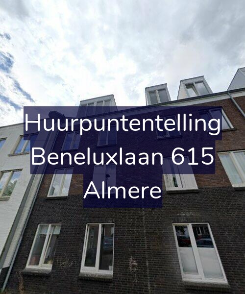 Foto gevel Huurpuntentelling voor Beneluxlaan 615, Almere