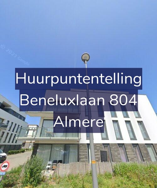 Foto gevel Huurpuntentelling voor Beneluxlaan 804, Almere