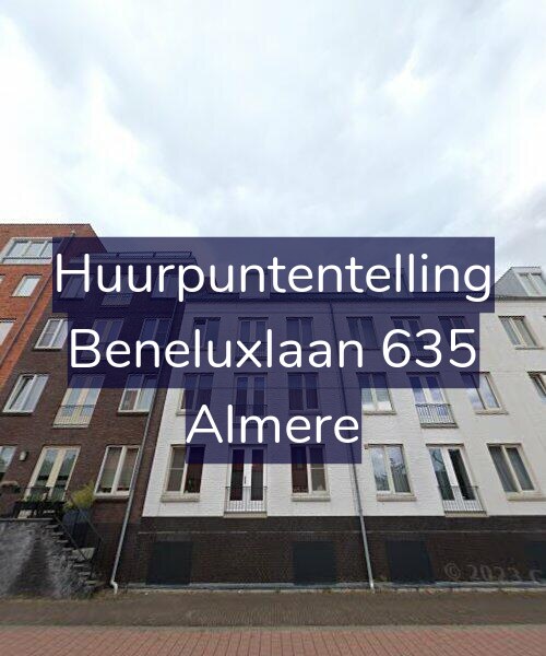 Foto gevel Huurpuntentelling voor Beneluxlaan 635, Almere