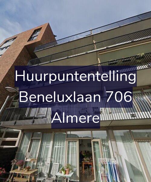 Foto gevel Huurpuntentelling voor Beneluxlaan 706, Almere