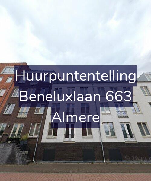Foto gevel Huurpuntentelling voor Beneluxlaan 663, Almere