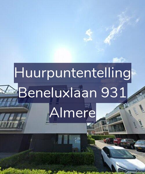 Foto gevel Huurpuntentelling voor Beneluxlaan 931, Almere