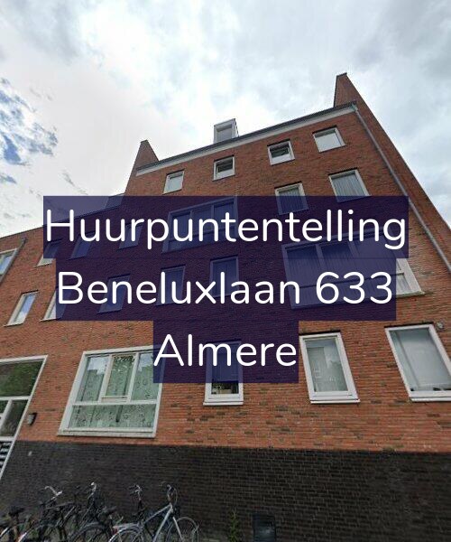 Foto gevel Huurpuntentelling voor Beneluxlaan 633, Almere