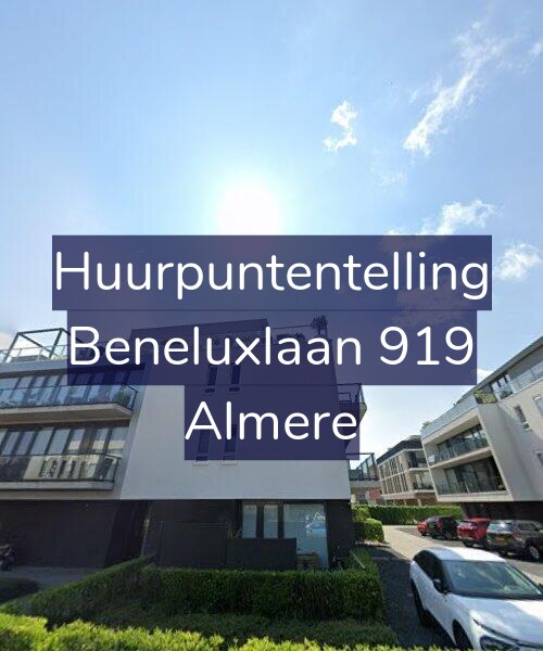 Foto gevel Huurpuntentelling voor Beneluxlaan 919, Almere