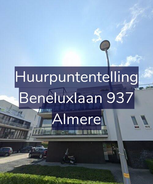 Foto gevel Huurpuntentelling voor Beneluxlaan 937, Almere