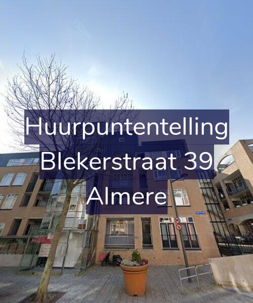 Foto gevel Huurpuntentelling voor Blekerstraat 39, Almere