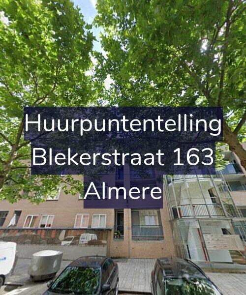Foto gevel Huurpuntentelling voor Blekerstraat 163, Almere