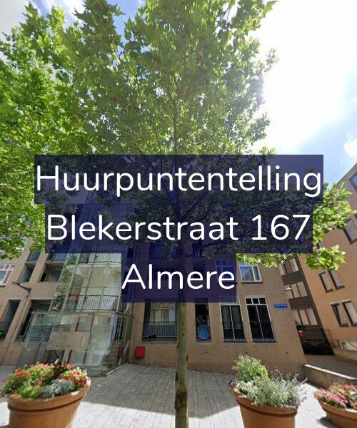 Foto gevel Huurpuntentelling voor Blekerstraat 167, Almere