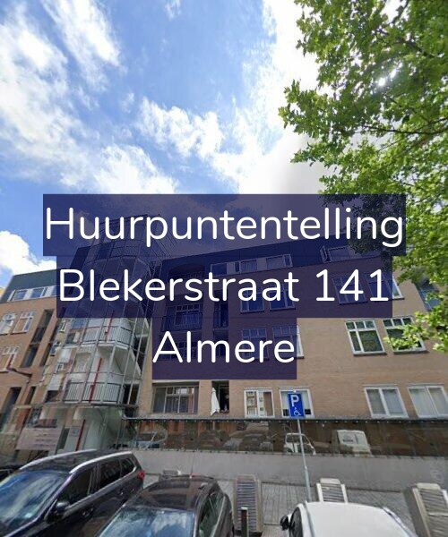 Foto gevel Huurpuntentelling voor Blekerstraat 141, Almere