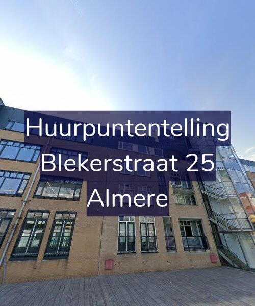 Foto gevel Huurpuntentelling voor Blekerstraat 25, Almere