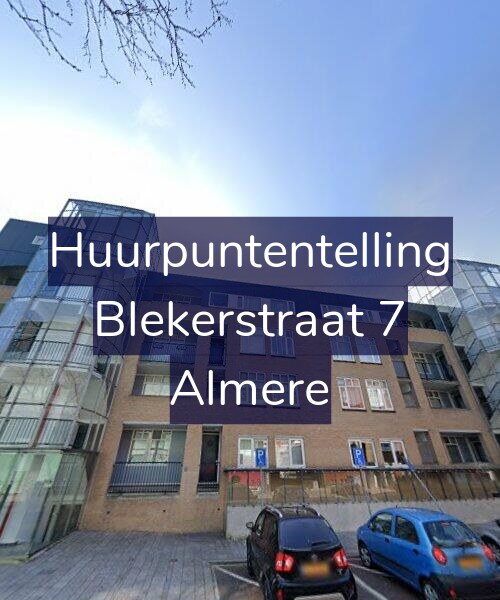 Foto gevel Huurpuntentelling voor Blekerstraat 7, Almere