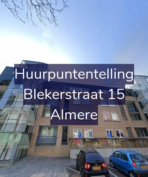 Foto gevel Huurpuntentelling voor Blekerstraat 15, Almere