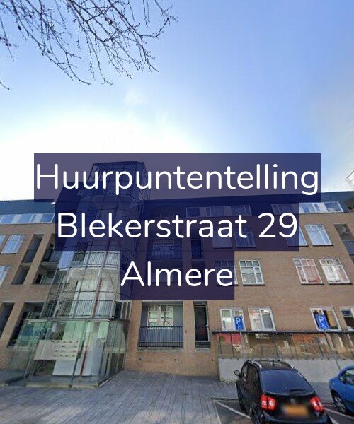 Foto gevel Huurpuntentelling voor Blekerstraat 29, Almere