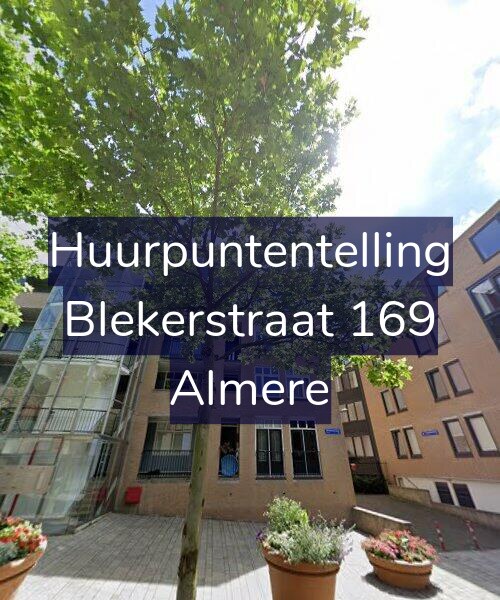 Foto gevel Huurpuntentelling voor Blekerstraat 169, Almere