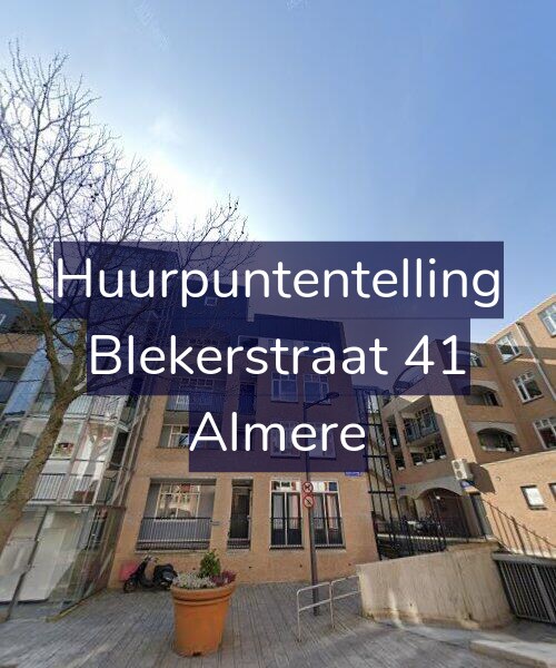 Foto gevel Huurpuntentelling voor Blekerstraat 41, Almere