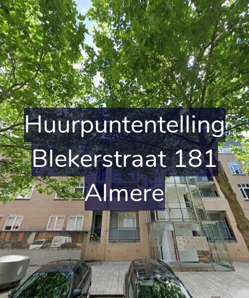 Foto gevel Huurpuntentelling voor Blekerstraat 181, Almere