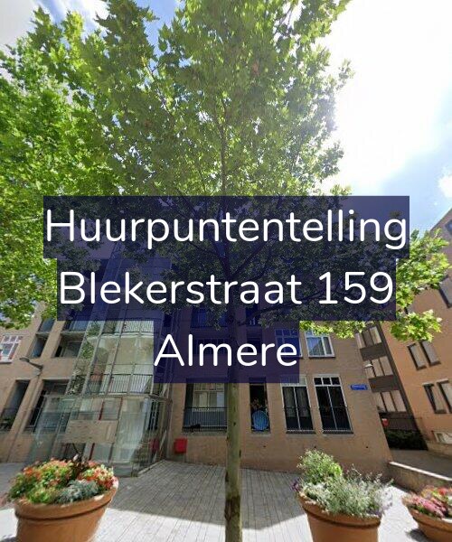 Foto gevel Huurpuntentelling voor Blekerstraat 159, Almere
