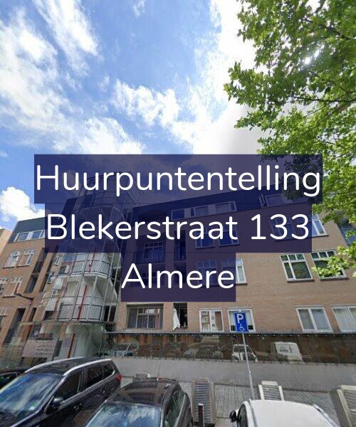 Foto gevel Huurpuntentelling voor Blekerstraat 133, Almere