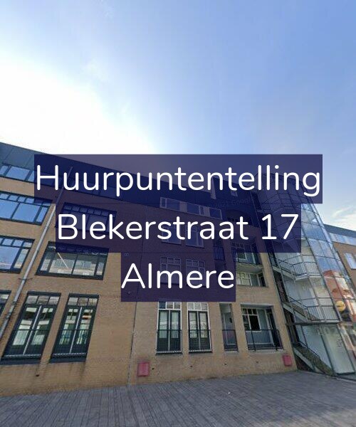 Foto gevel Huurpuntentelling voor Blekerstraat 17, Almere