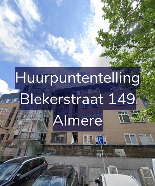Foto gevel Huurpuntentelling voor Blekerstraat 149, Almere