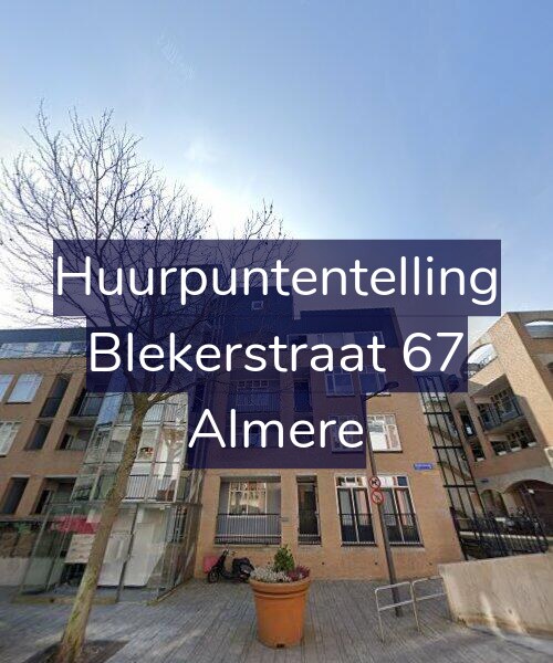 Foto gevel Huurpuntentelling voor Blekerstraat 67, Almere