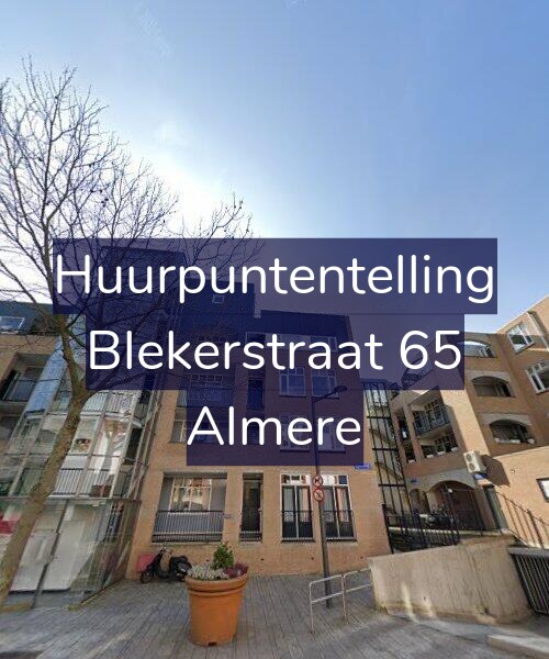 Foto gevel Huurpuntentelling voor Blekerstraat 65, Almere