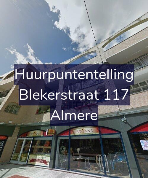 Foto gevel Huurpuntentelling voor Blekerstraat 117, Almere