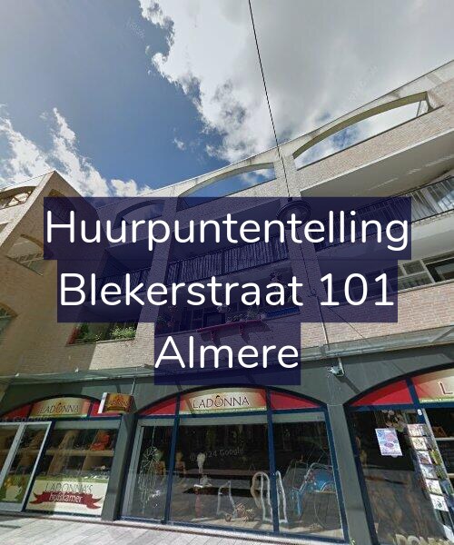 Foto gevel Huurpuntentelling voor Blekerstraat 101, Almere