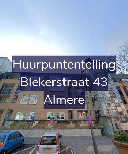 Foto gevel Huurpuntentelling voor Blekerstraat 43, Almere