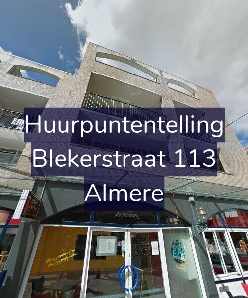Foto gevel Huurpuntentelling voor Blekerstraat 113, Almere