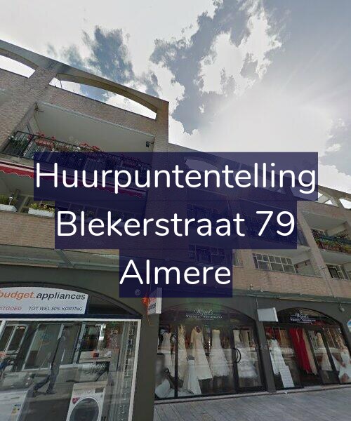 Foto gevel Huurpuntentelling voor Blekerstraat 79, Almere