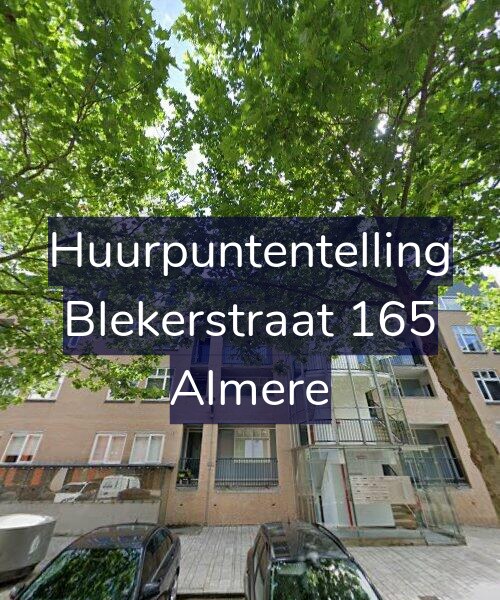 Foto gevel Huurpuntentelling voor Blekerstraat 165, Almere