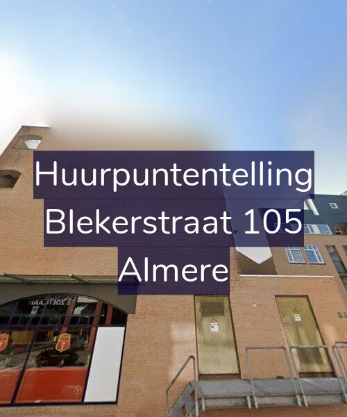 Foto gevel Huurpuntentelling voor Blekerstraat 105, Almere